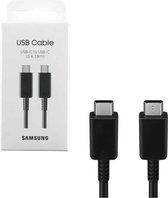 Originele Samsung USB-C naar USB-C Kabel 1.8 Meter, Geschikt voor Snelladen tot 45W, Zwart