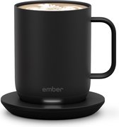 Ember Mug² Coffee Mug - Smart Mug met Mobiele App - Cup Warmer - Thermo Mok met Instelbare Temperatuur - Krasbestendige Theemok & Koffiemok - Cadeau voor Koffieliefhebbers - 295 ML - Zwart