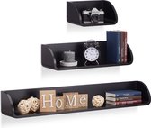 Relaxdays wandplank set van 3 stuks - modern - wandboard - boekenplank - design - wandbox