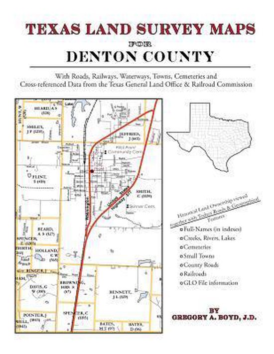 Texas Land Survey Maps for Denton County 9781420350135 Gregory a