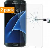 Sterke Tempered Gehard Glazen Glass Screenprotector Samsung Galaxy S7 (2 pack)