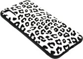 Luipaard back cover wit Geschikt Voor iPhone XS Max