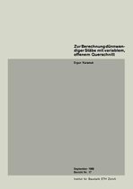 Zur Berechnung Dunnwandiger Stabe Mit Variablem, Offenem Querschnitt