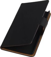 Acer Liquid Z5 Book Case Effen Zwart Hoesje