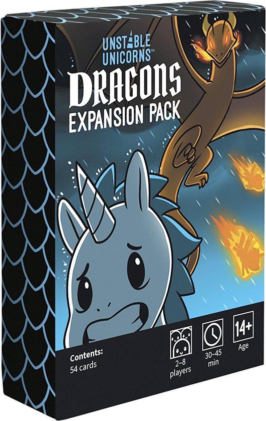 Afbeelding van het spel Unstable Unicorns - Dragons Expansion Pack