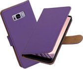 BestCases.nl Samsung Galaxy S8+ Plus Effen booktype hoesje Paars