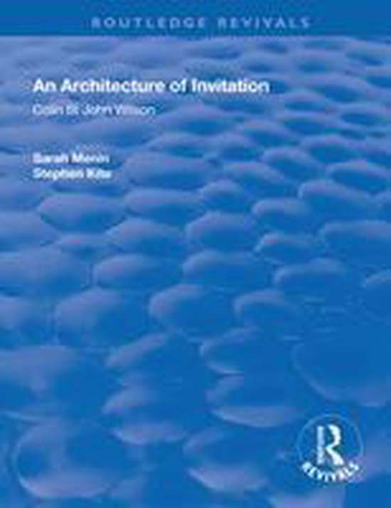 Routledge Revivals - An Architecture of Invitation - cover
