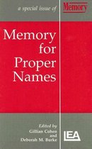 Special Issues of Memory- Memory for Proper Names