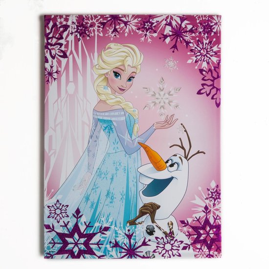 Disney Frozen | Elsa & Olaf - Canvas met Glitter - 50x70 cm