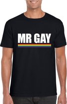 LGBT shirt zwart Mister Gay heren M