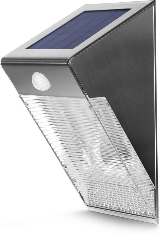hop Knooppunt bijvoeglijk naamwoord Solar LED wandlamp tuin lamp verlichting met bewegingssensor Maclean |  bol.com