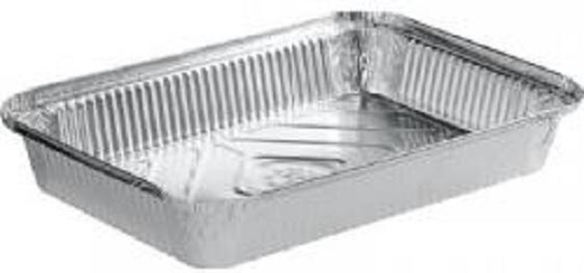 50 stuks - Aluminium rechthoekige voedsel containers - 2500gr