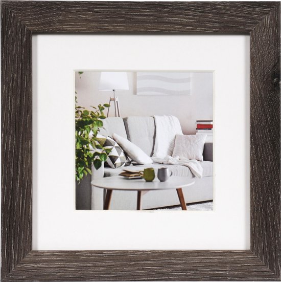 Fotolijst - Henzo - Modern - Fotomaat 15x15 cm - Donkergrijs