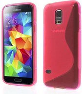 silicone gel hoesje roze Galaxy S5 mini Samsung