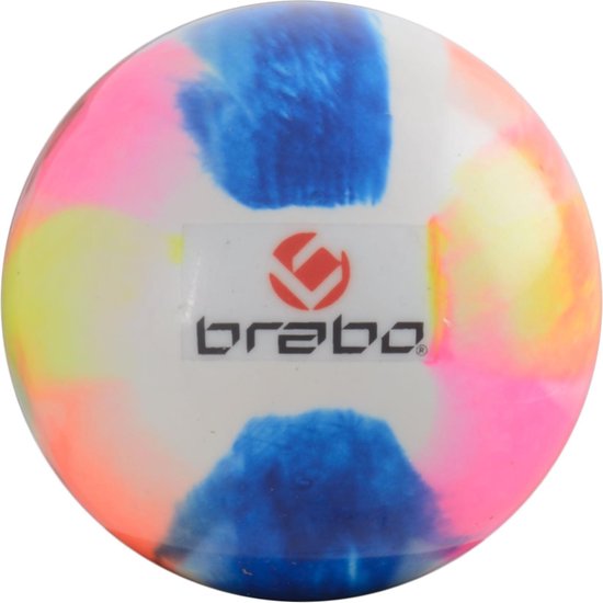 Brabo SM Ball - Veldhockeybal - Wit/ Roze/ Geel - Brabo