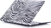 Xssive Macbook Hoes Case voor Macbook Pro Retina 13 inch - Laptoptas - Hard Case - Zebra