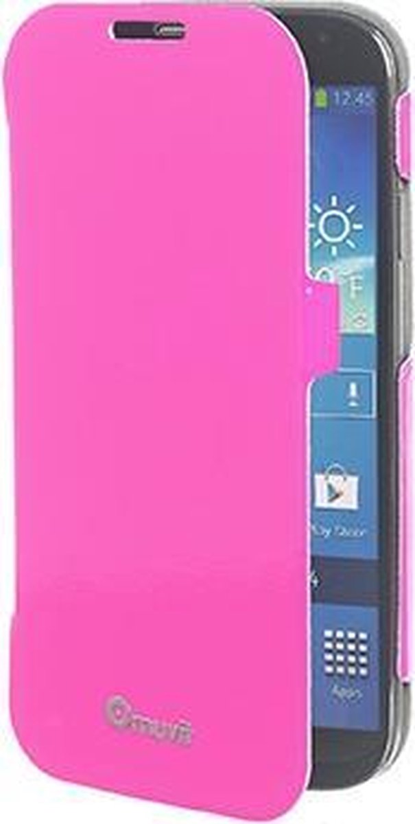 muvit Samsung Galaxy S4 Fluosh iFlip Folio Case Fuchsia