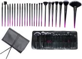 Professional Cosmetic Brush collection 24 st - stilletto metallic