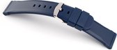 Horlogeband Silicone Chrono Blauw - 24mm