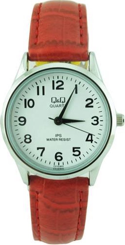 Leuke Dames horloge van het merk Q&Q -Rood-C215J803Y