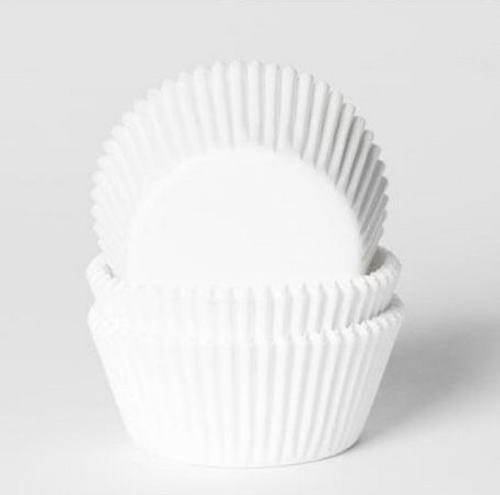 House of Marie Cupcake Vormpjes - Baking Cups - cups Wit - pk/50