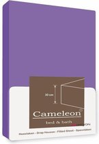Hoeslaken Cameleon Lilas 200x220cm
