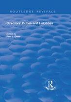 Routledge Revivals - Directors' Duties and Liabilities