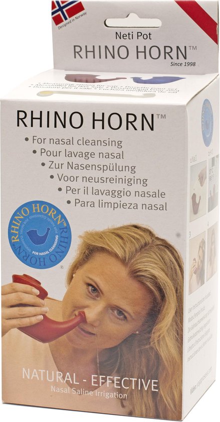 Rhino Horn - Rood - Neusspoeler - 1 stuk