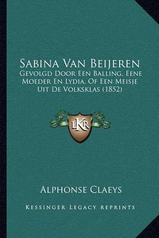 Sabina Van Beijeren - cover