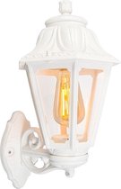 QAZQA anna - Klassieke Wand lantaarn voor buiten - 1 lichts - D 275 mm - Wit - Buitenverlichting