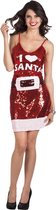 4 stuks: Volwassenenjurk Dazzle - I love Santa - Medium