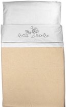 Chip and Dale blanc-gris, drap de berceau (environ 80x100) + taie d'oreiller,