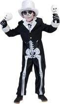 Halloween - Skelet kostuum voor jongens - Halloween verkleedkleding 164 (14 jaar)
