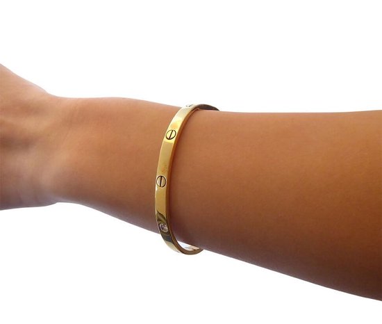 Verwisselbaar Inactief Doordeweekse dagen Geel gouden armband met briljanten | bol.com