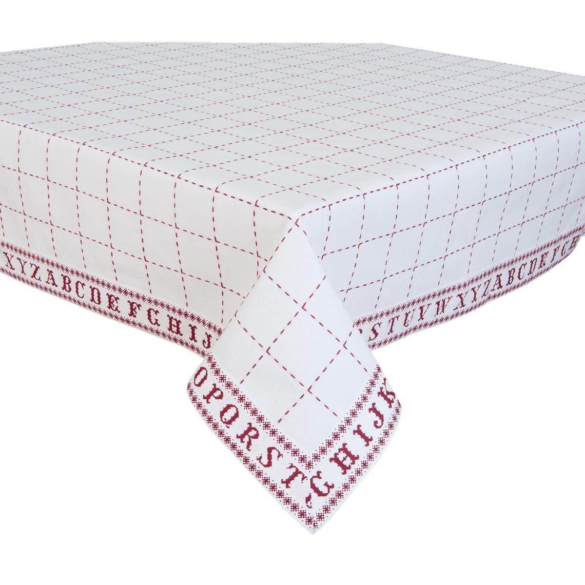 Clayre & Eef - Tafelkleed - 100% Katoen - Kruissteek - 130 x 180 cm