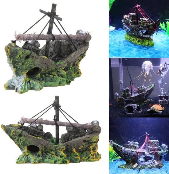 ProAqua - Aquarium decoratie ornamenten - Gezonken schip - Aquarium -... | bol.com