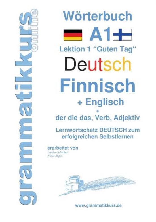 Woerterbuch Deutsch Finnisch Englisch Niveau A1 9783738651072