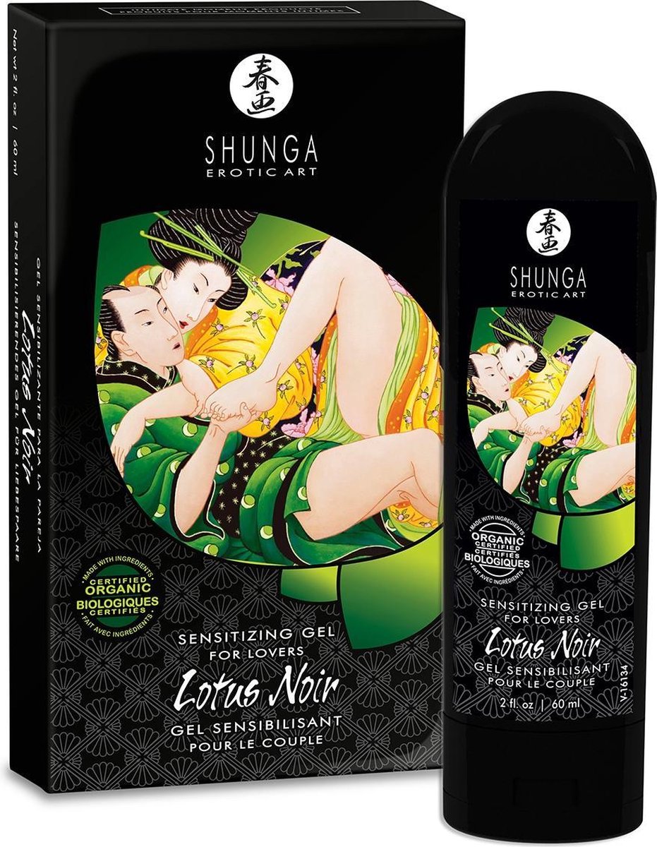 Shunga Lotus Noir Sensitizing Stimulerende Gel voor hem en haar - Shunga