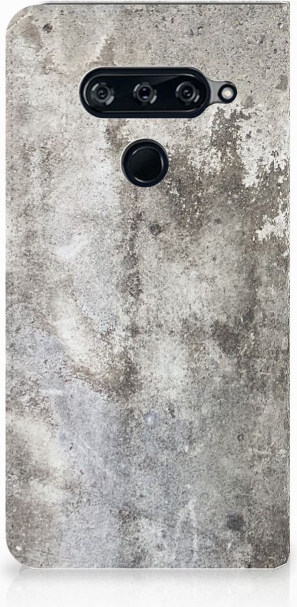 LG V40 Thinq Standcase Beton Print