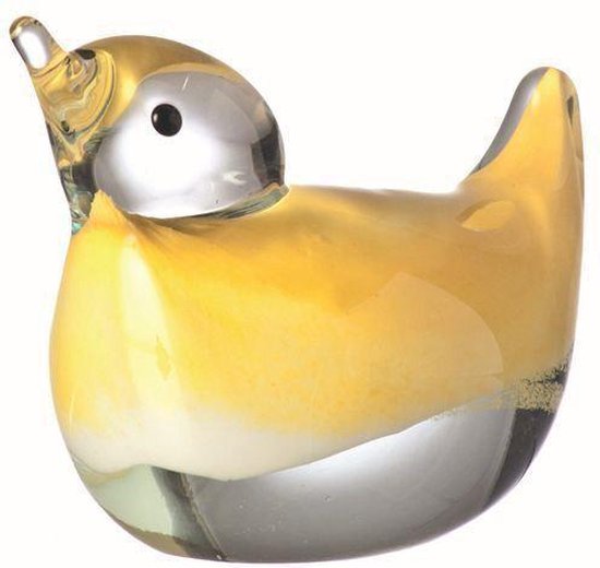 Leonardo Uccellini Glazen vogeltje - Geel | bol.com