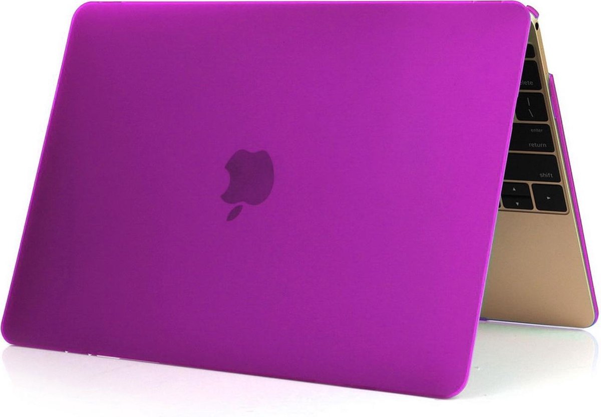 Macbook Case voor Macbook Pro Retina 13 inch 2014 / 2015 - Matte Hard Case - Diep Paars