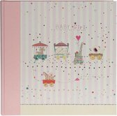 GOLDBUCH GOL-15417 Babyalbum ANIMAL TRAIN roze als Fotoboek