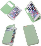 View Cover Groen Apple iPhone 6 TPU BookStyle Hoesjes