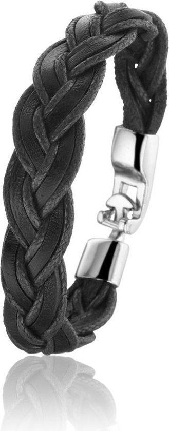 Bracelet Montebello Senna - Unisexe - Cuir - Acier - 20 cm