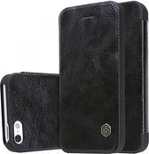 Nillkin - iPhone 5(s) Hoesje - Leather Case Qin Series Zwart