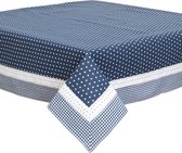 Clayre & Eef - Tafelkleed  tafellaken - Twinkle Little Star - Blauw - 100 x 100 cm