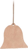 TAK Design Vinter Hanger Kerstbel - Leer - 5,5 x 5 cm