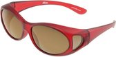 Fitofar Overzetzonnebril Rood Unisex Met Bruine Lens Vz0002ll