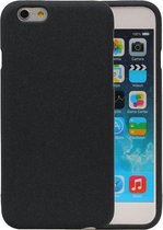Zwart Zand TPU back case cover hoesje voor Apple iPhone 6 / 6s