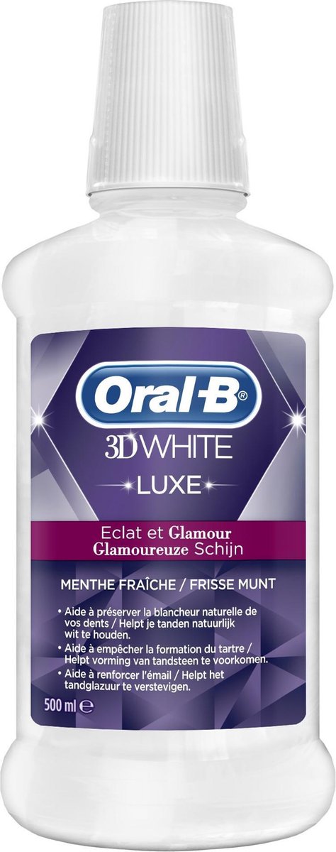 Oral-B 3D White Luxe Glamoureuze Schijn mondwater 500ml | bol.com